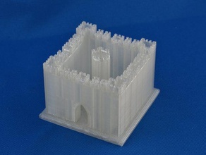 mittelalterlichen halten Gebäude Strukturen 3d print model - Mito3D