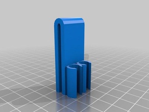my customized pencil clip 3 ring binder office 3d print model - Mito3D