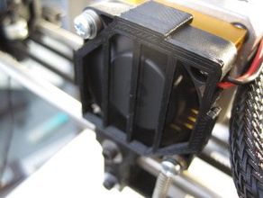 solidoodle clip 40mm fan guard 3d printer accessories 3d print model - Mito3D