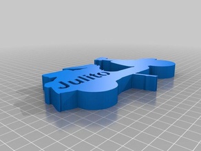 vespa silueta de su nombre llaveros 3d print model - Mito3D