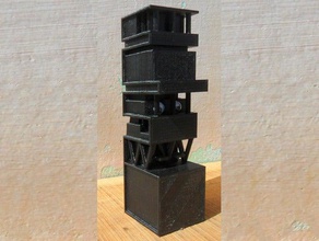 antilia-Gebäude in mumbai Skulpturen Architektur konfigurierbar ist customizer Indien openscad parametric parametrische parametrizable Turm Spielzeug 3d print model - Mito3D