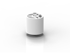3m tape dispenser core office advan barrel center cylinder replacement scotch 3d print model - Mito3D