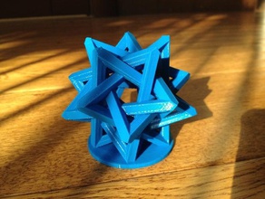 interlocking tetrahedra sculptures 3d print model - Mito3D