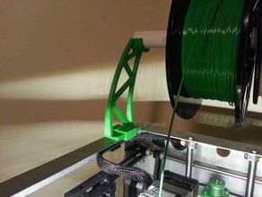 solidoodle 2 support de bobine aucune attache 3d l'imprimante pièces 3d print model - Mito3D