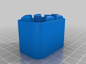 aa batterycase thick walls containers customized 3d print model - Mito3D