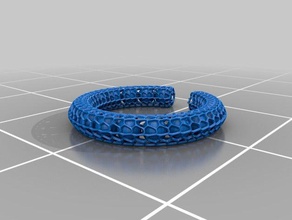 web bangles bracelets 3d print model - Mito3D
