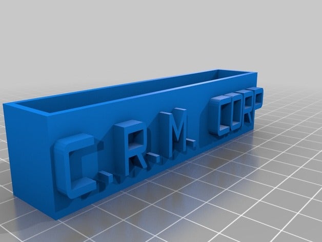 crm business card holder office personalizzato 3D print model - Mito3D