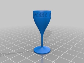 perle de la coupe verre à cocktail du générateur cuisine manger personnalisé 3d print model - Mito3D