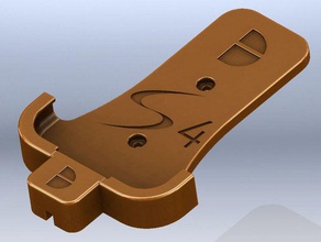 samsung s4 tutucu yok mandallı kilit mobil telefon 3d print model - Mito3D