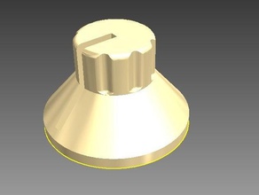 knob 6mm shaft electronics 3d print model - Mito3D