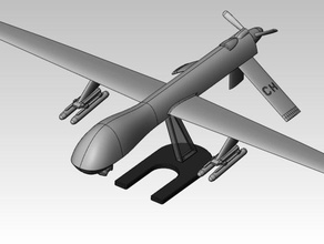 mq-1 drone 3d l'impression 3d print model - Mito3D