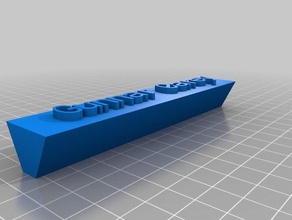 gunnar carey i segni loghi personalizzato 3d print model - Mito3D