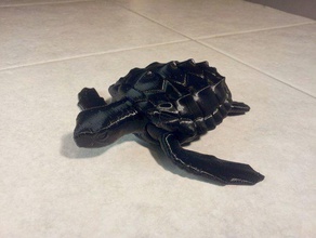deniz kaplumbağası poz verebiliyor hayvanlar mafsallı yüksek çözünürlüklü eklemler oyuncak 3d print model - Mito3D