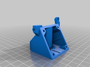 solidoodle extruder fan mount duct 3d printer parts 3d print model - Mito3D