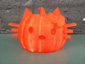 gato de calabaza otros halloween 3d print model - Mito3D