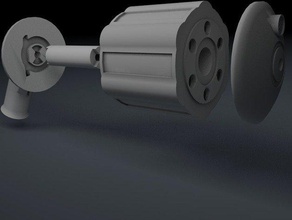 spicegun revolver baharat mutfak yemek Tarçın köri paprika biber tuz aracı 3d konteyner deney tutucu pla 3d print model - Mito3D