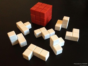 polycubes set construction toys 7 abs assemble combination create creatr leapfrog puzzle seven soma 3d print model - Mito3D