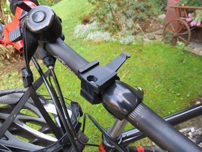 bike handlebar mount garmin etrex gps devices sport outdoors bicycle glonass navigator openscad 3d print model - Mito3D