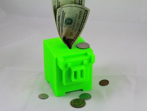 8-bit-sparschwein andere abp Tier mega Geld sketchup supportless thing-o-matic tom Spielzeug 3d print model - Mito3D