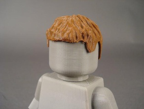 classic low maintenance hair people minifig skimbal 3d print model - Mito3D
