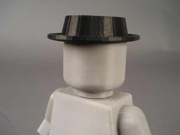 pork pie hat otros artículos de sombrerería minifig 3D print model - Mito3D