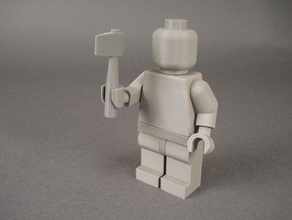 hacha de guerra personas accesorios minifig rick skimbal 3d print model - Mito3D