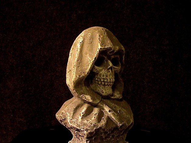 grim reaper art death makerbotdigitizer scan 3D print model - Mito3D