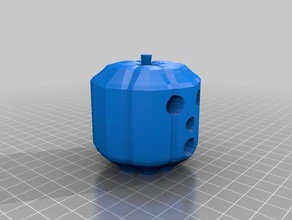 maya jack-o-lantern decoración personalizado 3d print model - Mito3D