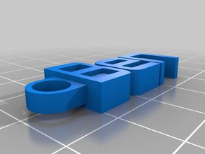 ben trousseau de clés l'organisation personnalisé 3d print model - Mito3D