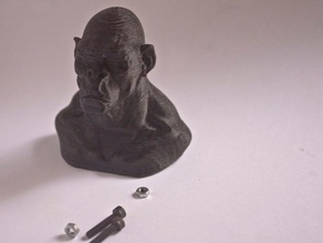 gorila esculturas macaco mono animal ape busto la cabeza zbrush 3d print model - Mito3D