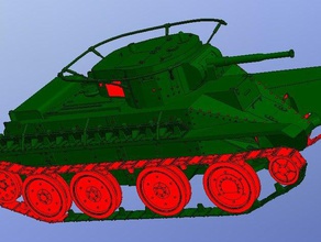 bt-5 başka bir Sovyet süvari tank araçlar 3d print model - Mito3D