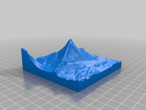 Landschaft jendemsfjellet Norwegen Skulpturen molde Berg Topographie 3d print model - Mito3D