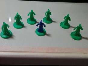 cultists wargaming minis people fig figure miniature wargame warmachine 3d print model - Mito3D