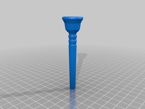 my customized french horn mouthpiece music 3d print model - Mito3D