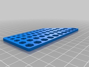 hex projeto do buraco aidcalibration 3d impressão testes buracos a impressora tamanho 3d print model - Mito3D