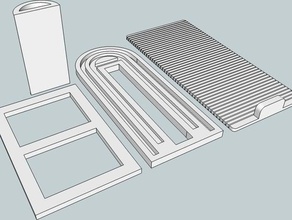 flexível jalousie, porta deslizante do conceito de pla outros ultimaker 3d print model - Mito3D