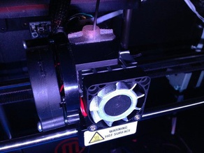 replicator 2 extrusora de las aspas del ventilador reconversión 3d la impresora partes 3d print model - Mito3D