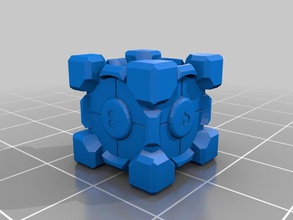portal companion cube stl skp andere 3d Spiel 2 - Spielzeug Ventil 3d print model - Mito3D