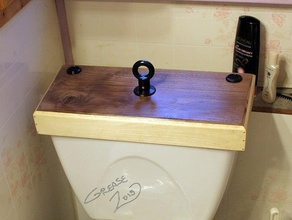 réservoir de la toilette à chasse poignée remplacement salle bain 3d print model - Mito3D