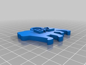 baz Anahtarlık özelleştirilmiş 3d print model - Mito3D