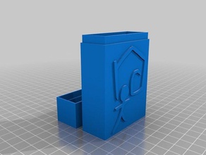 framework logo 50 card case office customized 3d print model - Mito3D