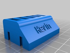 my customized usb stick sd card holder kevin organization 3d print model - Mito3D