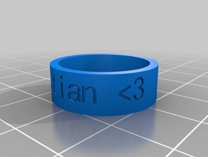 marce ring rings customized 3d print model - Mito3D