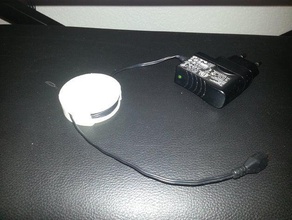 simple enrouleur de câble ménage fournitures freecad 3d print model - Mito3D