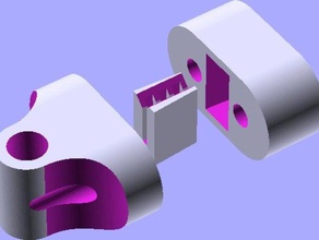 post mounted belt tensioner 3d printer accessories gt2 3d print model - Mito3D