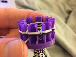 customizable rubber band loom fishtail maker bracelets customizer rainbow rubberband 3d print model - Mito3D