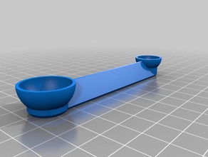 my customized measuring cup doublesided hand tools 3d print model - Mito3D