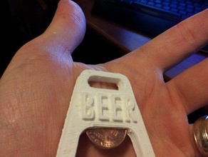 Bier opener andere Flasche churchkey 3d print model - Mito3D