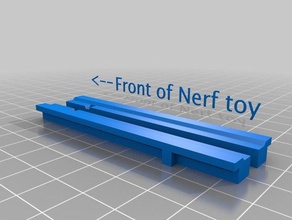 nerf tactical rail - Spielzeug Spiel Zubehör 3d print model - Mito3D