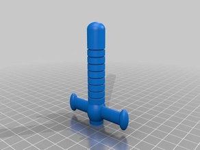 my customized sword handle straw fights guard toys games 3d print model - Mito3D